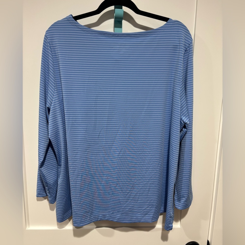 Vineyard Vines Sankaty Boatneck Quick Dry Long Sleeve Top 2X - Picture 2 of 4